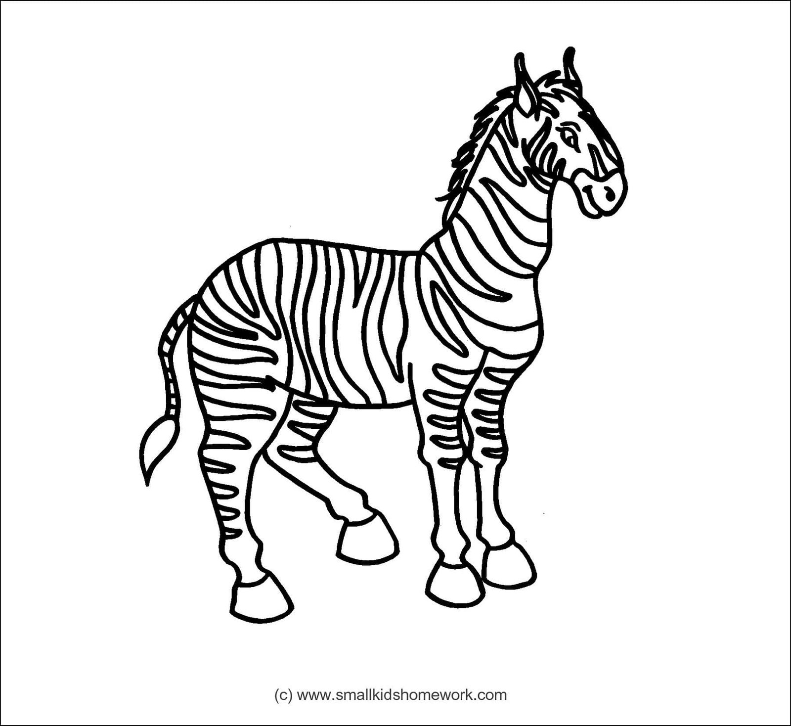 zebra family coloring pages - photo #45